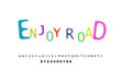© Ratana21 - alphabet and number fonts set, Typography  logo creative font.  vector illustration