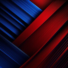 Wall Mural - blue and red geometric abstract background overlaps layer on dark space with diagonal lines decor