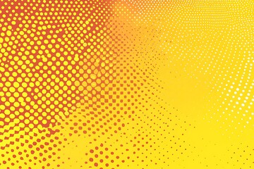 Leinwandbilder - Abstract Background with Yellow and Orange Halftone Dots Pattern