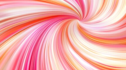 Fototapete - Abstract Swirling Pink and Orange Color Vortex Background Image