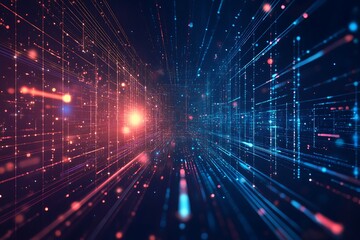 Poster - Abstract Visualization of Digital Data Flow and Network Connections in Cyberspace