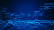 © Supichchanan - Cybersecurity digital information technology concept. Technology Digital Big Data Connection Abstract blue futuristic background. 3D rendering.