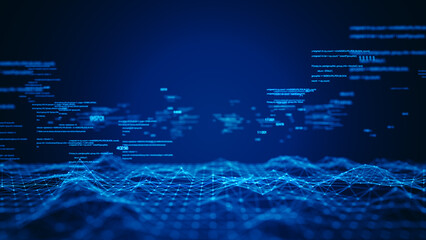 cybersecurity digital information technology concept. technology digital big data connection abstrac