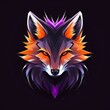 © PNG tree - A fox with orange and purple fur is the main focus of the image