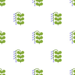 Wall Mural - seamless floral pattern. spring flowers print. blooming branches, endless background, nature texture