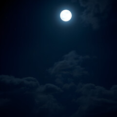 Wall Mural - moon and clouds