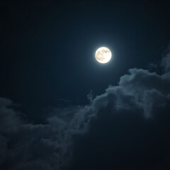 Wall Mural - moon and clouds