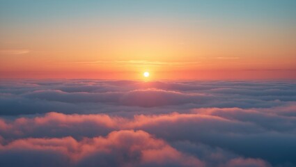 Aufkleber - Vibrant orange sky and sunlight of the sun.