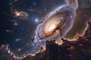 Wall Mural - exploring the andromeda galaxy unraveling the mysteries of the deep cosmos