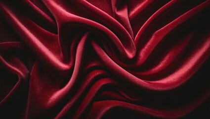 Aufkleber - Textured background of red fabric