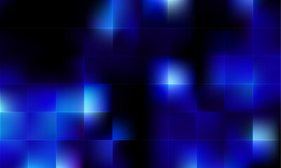 Fototapete - Dark Blue lowpoly mosaic Abstract Background with Blurred Squares is perfect for Creative Designs, bringing tranquility and inspiration to any