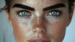 © Oksana - Portrait of a beautiful woman with an intense focus on her expressive eyes