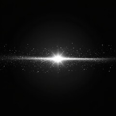 Wall Mural - ethereal cosmic burst of light in a vast dark space creating a mesmerizing galaxy effect with sparkl
