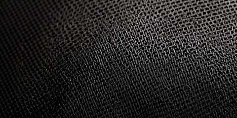 Abstract Black Fabric Texture Close Up Detailed Macro Shot