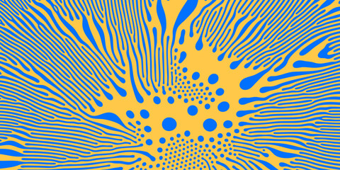 Abstract pattern background. Organic halftone background. Vector organic pattern of dots with irregular cells on splash lines background