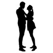 © Dream House - Silhouette of a young couple dancing with love and happiness