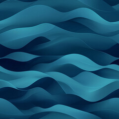 Wall Mural - abstract fluid blue waves digital background