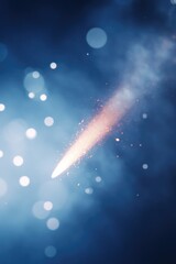 Wall Mural - a comet appears in the dark night sky