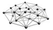 © Illustrations - 'Abstract 3D Network Structure with Connected Nodes''Geometric Mesh of Spheres and Lines in Black and White'Keywords:
