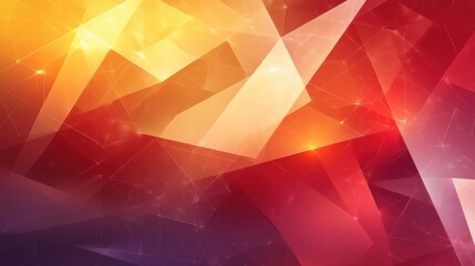 Wall Mural - abstract geometric background with vibrant gradients and glowing highlights creating a modern and dy