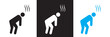 © KD Vector Studio - Tired man icon. Vector for app, UI, web. Vector illustration. isolated on white and black background. EPS 10