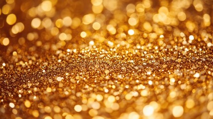 Canvas Print - luxurious golden shimmer background with bokeh effect creating a festive and elegant atmosphere idea