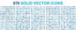 © alexdndz - Mega set of vector solid icons. Contains such icon collection as marketing, business process, commerce, learning, shopping, industry, customer service, branding, analytics. Duotone pictogram pack.
