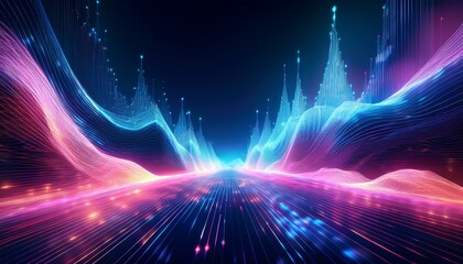 abstract blue background with binary code
