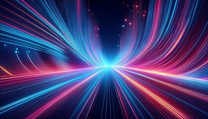 abstract blue background with binary code