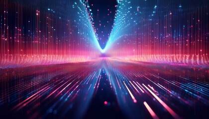 abstract blue background with binary code