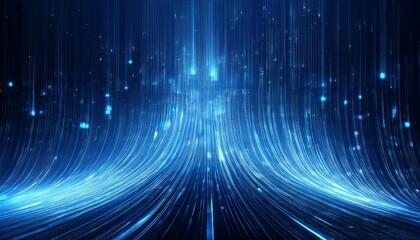 abstract blue background with binary code