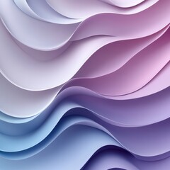 Wall Mural - abstract gradient waves in pastel colors flowing smoothly creating a serene and modern design with s