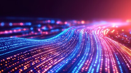 Data Stream with Abstract Flow, and Tech.