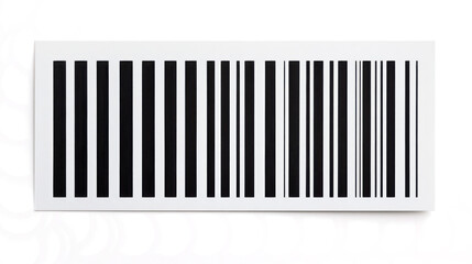 barcode sticker, isolated on a white background,