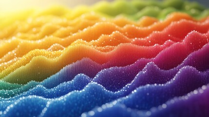 Aufkleber - Abstract colorful wavy textured background.