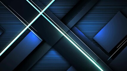 blue black geometric shape background,  abstract background futuristic technology theme