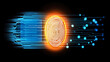 © zchris22 - Firma digitale. Sfondo. Tecnologia. Tracce lasciate nella navigazione in rete. Identità digitale.