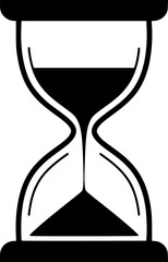 Wall Mural - Sand watch icon set. Hourglass symbol. Hour Glass Timer Icon Set. Set of Hourglass or Egg Timer Loading Icon Symbols. Sand hourglass icon. Hourglass silhouette vector art white background. 