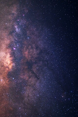 Wall Mural - night sky space background, starry universe in dark blue sky, milky way galaxy with stardust field i