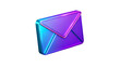 © 3d studio - 3D Rendered Futuristic Glossy Email Icon Design in High Resolution
