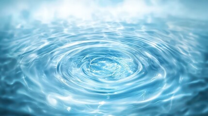 Wall Mural - tranquil blue water ripple background, a calming texture for design and meditation