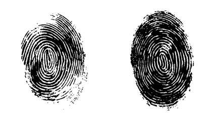Wall Mural - fingerprint isolated on transparent background. vector abstract fingerprint with modern design and f