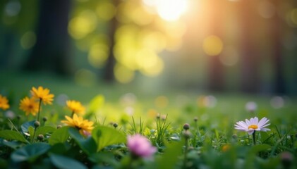 Abstract blurred nature scene, perfect for website backgrounds, light, trees, brown