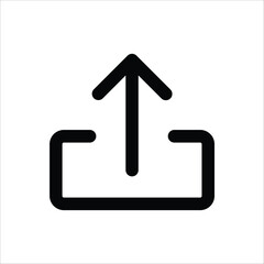 Wall Mural - an icon representing uploading files or data.
