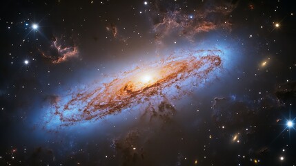 Wall Mural - An incredibly beautiful and vast galaxy in outer space emphasizing the immensity of the universe