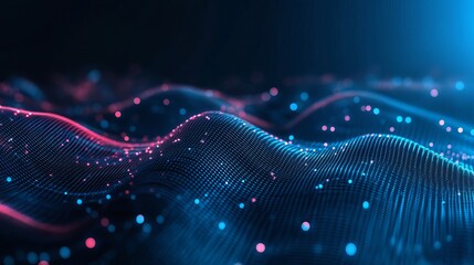 Wall Mural - abstract technology background – big data and digital network concept with futuristic innovation