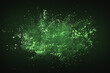 © ADDICTIVE STOCK - Green color dust explosion on dark background