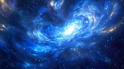 Wall Mural - massive galaxy in deep space