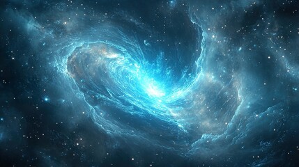 Wall Mural - massive galaxy in deep space