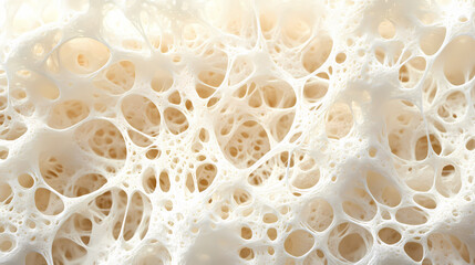 Wall Mural - natural fungus mycelium network texture closeup. filaments of fungi microorganisms. biotech mycelium